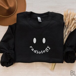 Radiology Sweatshirt Rad Tech Sweater Xray Technologist Shirt Radiologist Gift Rad Student Crewneck Xray Technician Graduate Smile Face Tee image 5