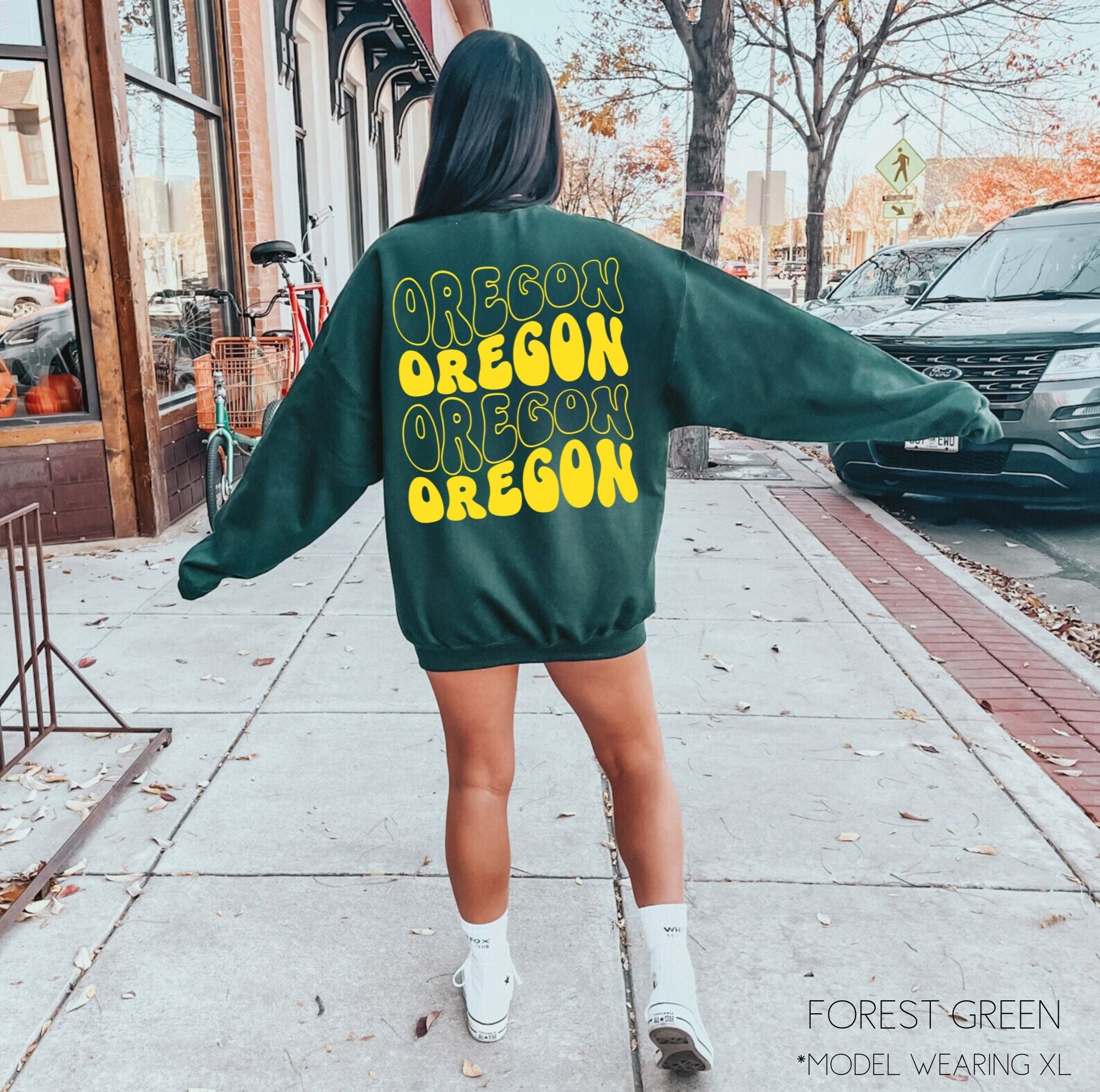 Vintage Oregon Ducks authentic cheer sweater - XL - VintageSportsGear