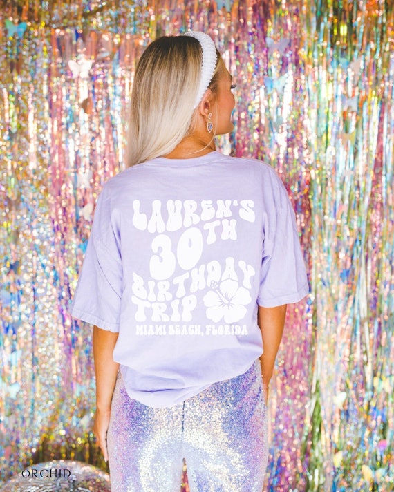 Custom 30th Birthday Shirt 30th Bday Party Tshirts 30th Vacation T-shirts Dirty 30 Tee 1993 Birthday Shirt Dirty Thirty Party Vacation Shirt