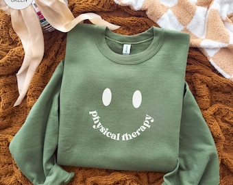 Physiotherapie Sweatshirt Physiotherapeut Shirt DPT graduierte Geschenk PT Studenten Pullover Doktor der Physiotherapie Rundhalsausschnitt niedliche PT Geschenke