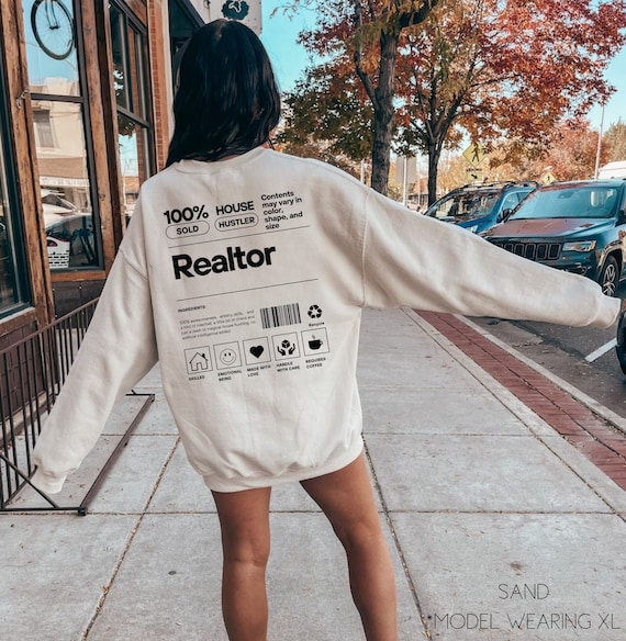 Realtor Sweatshirt Real Estate Tshirt Funny Realtor Gift House Hustler Crewneck Real Estate Agent Gift Funny Broker Shirt Sold by Pullover