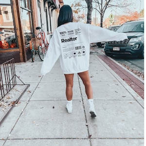 Realtor Sweatshirt Real Estate Tshirt Funny Realtor Gift House Hustler Crewneck Real Estate Agent Gift Funny Broker Shirt Sold by Pullover image 3