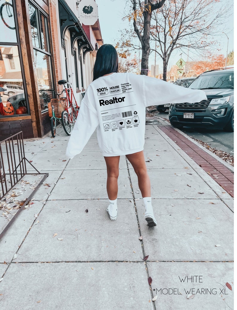 Realtor Sweatshirt Real Estate Tshirt Funny Realtor Gift House Hustler Crewneck Real Estate Agent Gift Funny Broker Shirt Sold by Pullover image 3