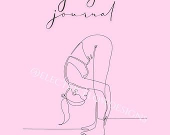 Digital Yoga Journal Daily Practice and Planner for all levels Mindfulness Reflection Diary Space for Affirmation Notes 7 days hyperlinked