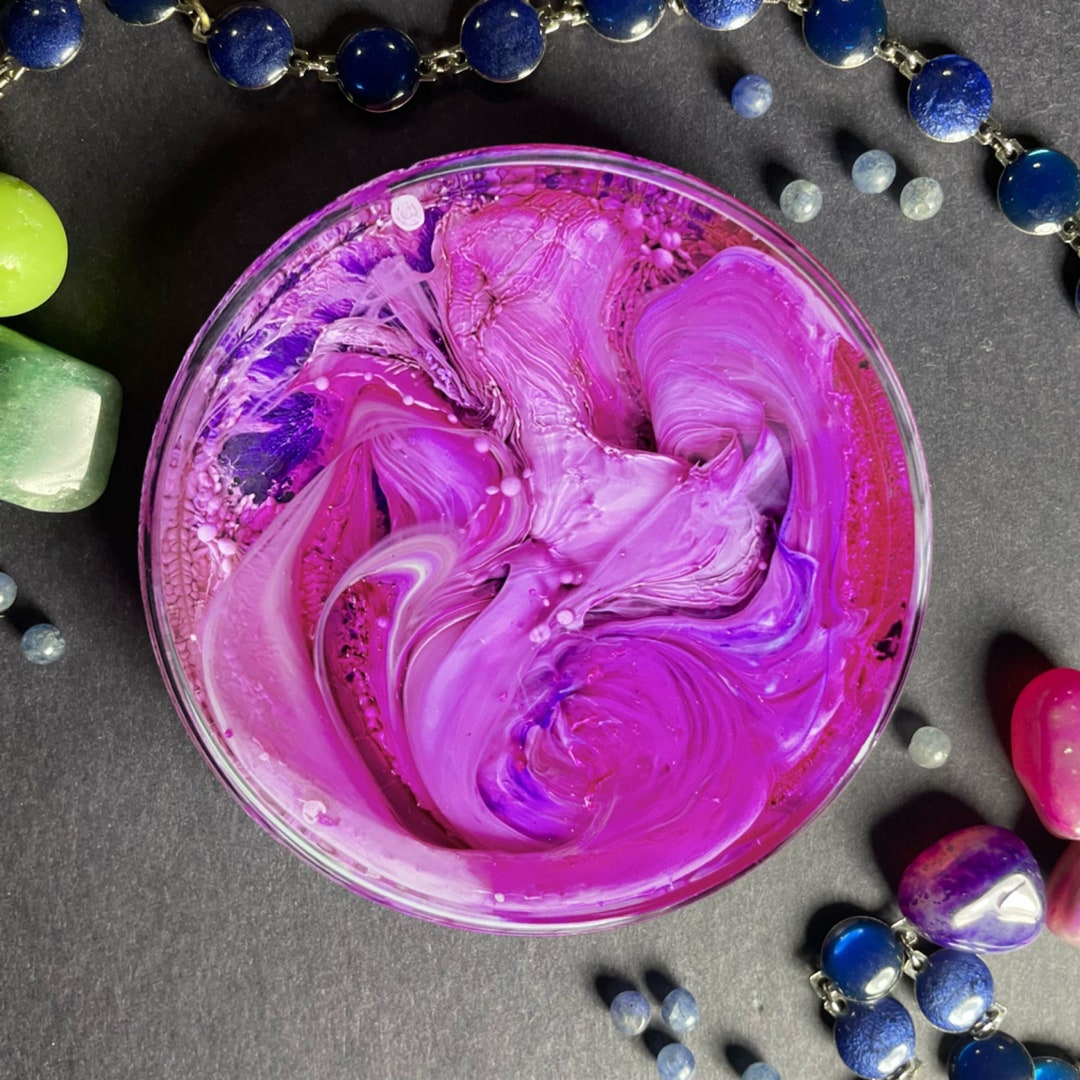 Small Resin Painting Cast in Heavy Glass Etsy