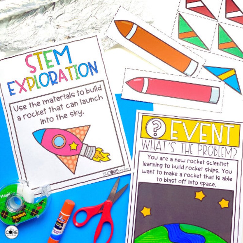 Space STEM Activity for Preschool Space STEM Challenge Prek Etsy