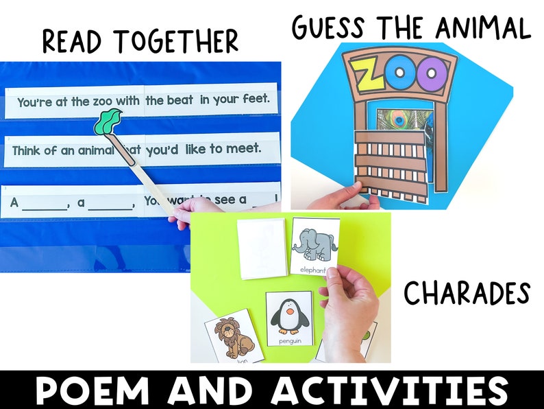 Zoo Circle Time Activities for Preschool Zoo Animals Etsy