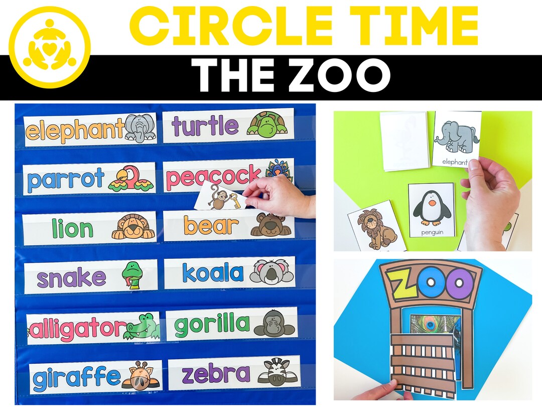Zoo Circle Time Activities for Preschool Zoo Animals Etsy