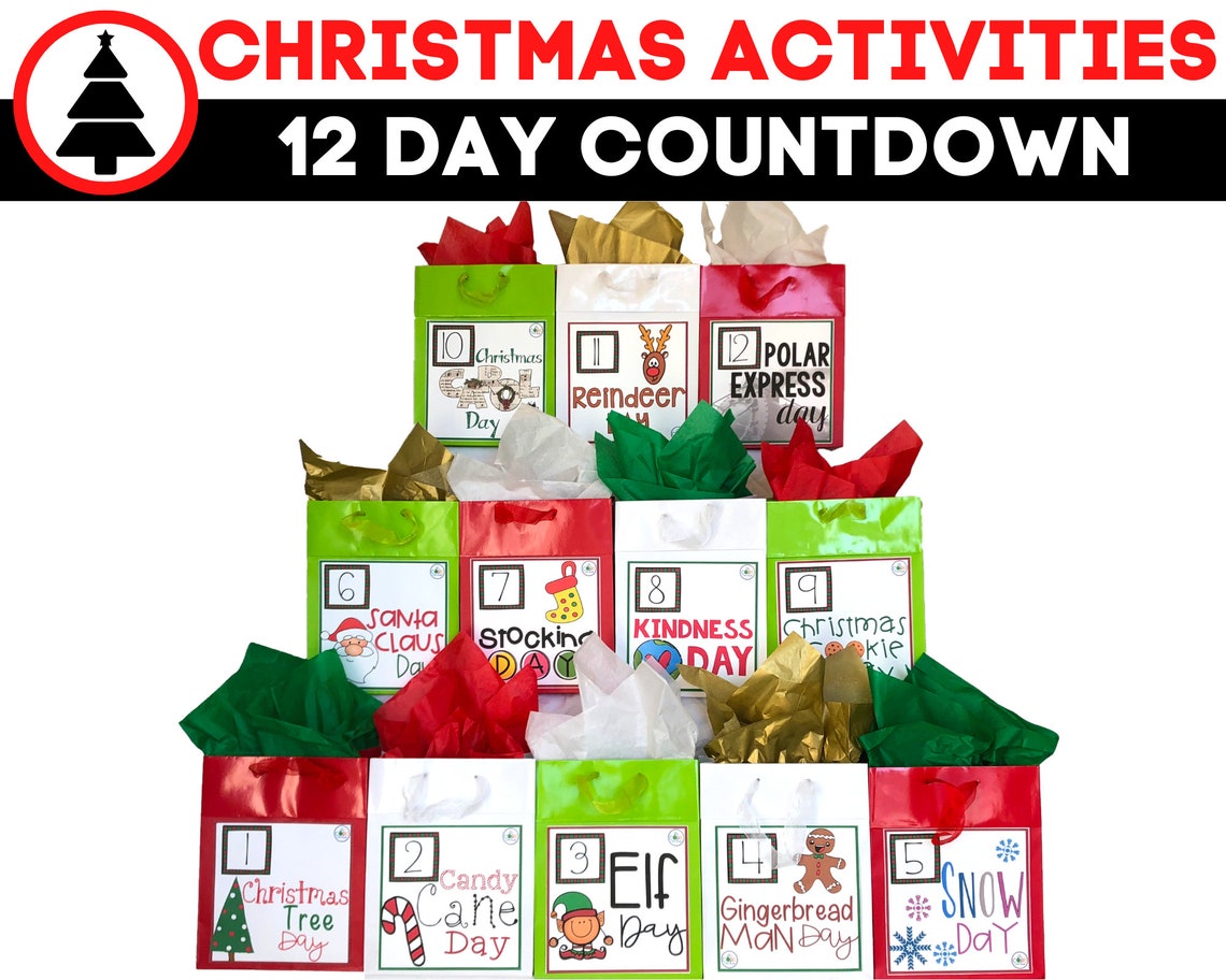 12 Days of Christmas for Preschool Prek Christmas Activities Etsy