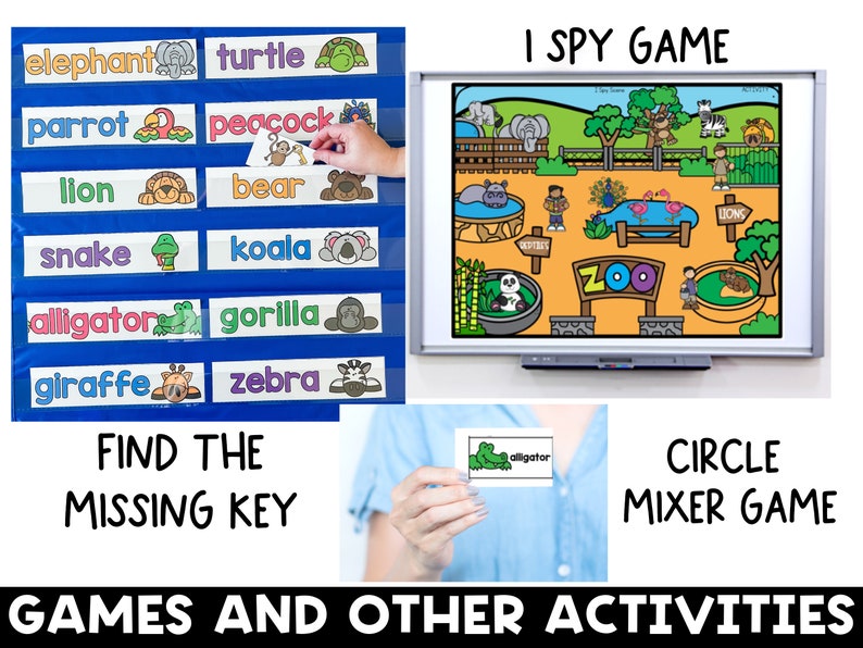 Zoo Circle Time Activities for Preschool Zoo Animals Etsy