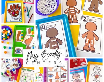 My Body Math and Literacy Centers for Preschool