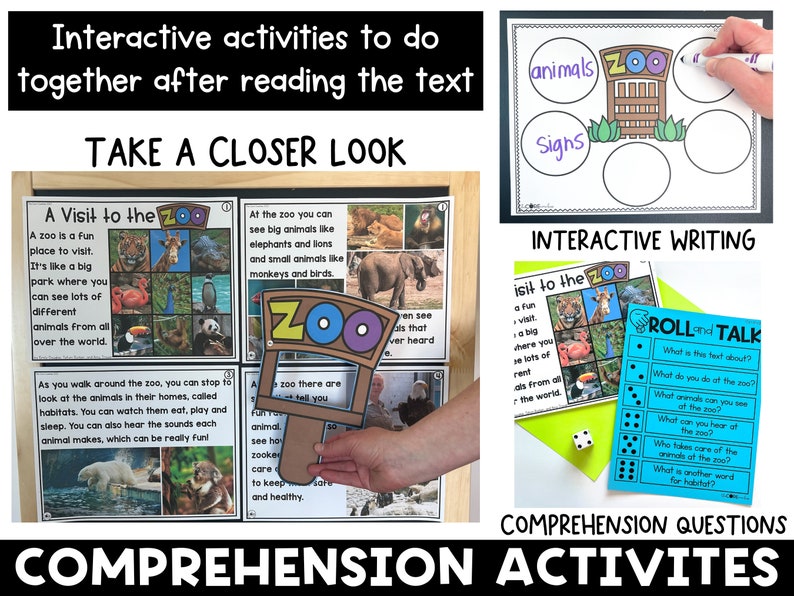 Zoo Circle Time Activities for Preschool Zoo Animals Etsy