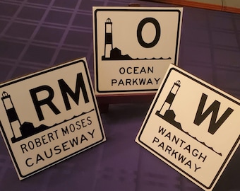 Letrero de Long Island Parkway de 8” x 8”
