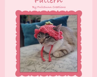 Flower Cat Hat Pattern (PDF only)