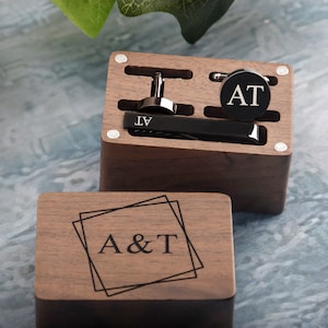 Cuff Links, Cufflinks and Tie Clip Set, Cufflinks for Men, Engraved Cufflinks, Best Man Cuff Links, Father of Bride Gifts, Cufflinks Gifts