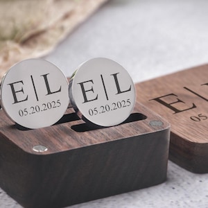Personalised Engraved Groomsmen Cufflinks Gifts, Wedding Cufflinks, Personalized Cufflinks, Custom Cuff Links