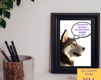 Printable Dog Poster, Custom Pet Prints, Wall Art, Printable Wall Art,  Dog Lover Poster, Home Decor, Download