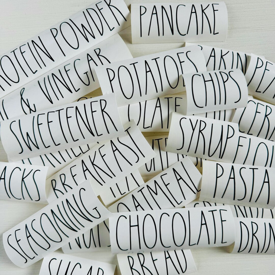 Farmhouse Pantry Label, Custom Pantry Labels, Pantry Labeling Stickers ...