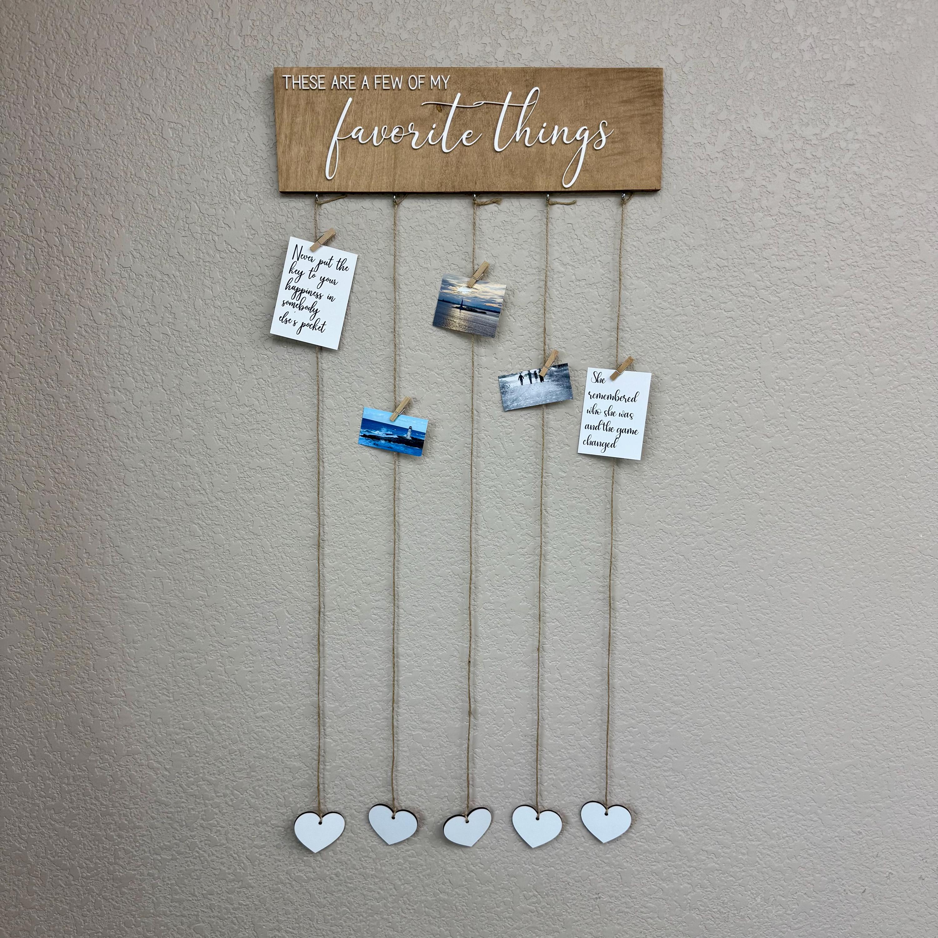 Memory Display Board Photo Clip Wall Display Collage Photo Display ...