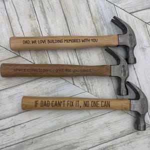 Personalized hammer Father's Day Gift For Dad Engraved Hammer Gift For Him Best Dad Ever Gift For Grandpa Custom Father's Day Gift For Daddy