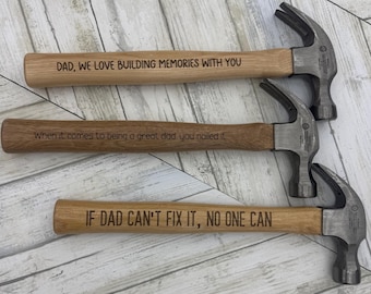 Personalized hammer Father's Day Gift For Dad Engraved Hammer Gift For Him Best Dad Ever Gift For Grandpa Custom Father's Day Gift For Daddy