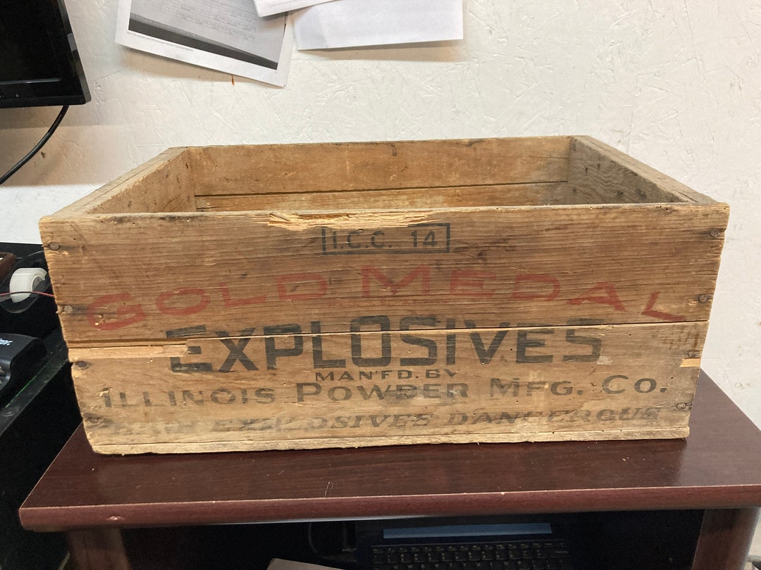 Gold Medal Gelatin Explosives Crate Etsy