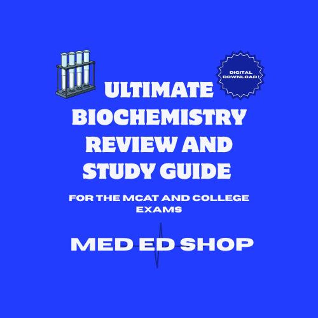 Ultimate Biochemistry Review and Study Guide for the MCAT and College ...