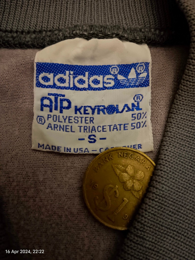 Vintage Adidas Track Top Jacket RARE 80s ATP Keyrolan zdjęcie 4