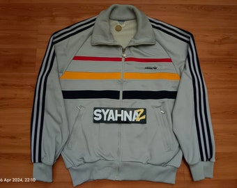 Vintage Adidas Track Top Jacket RARE 80s Japan Descente