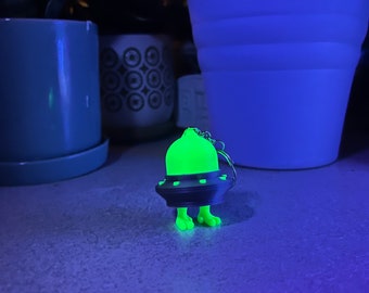 Florescent UFO - Keychain and non Keychain Versions - As seen on tiktok!
