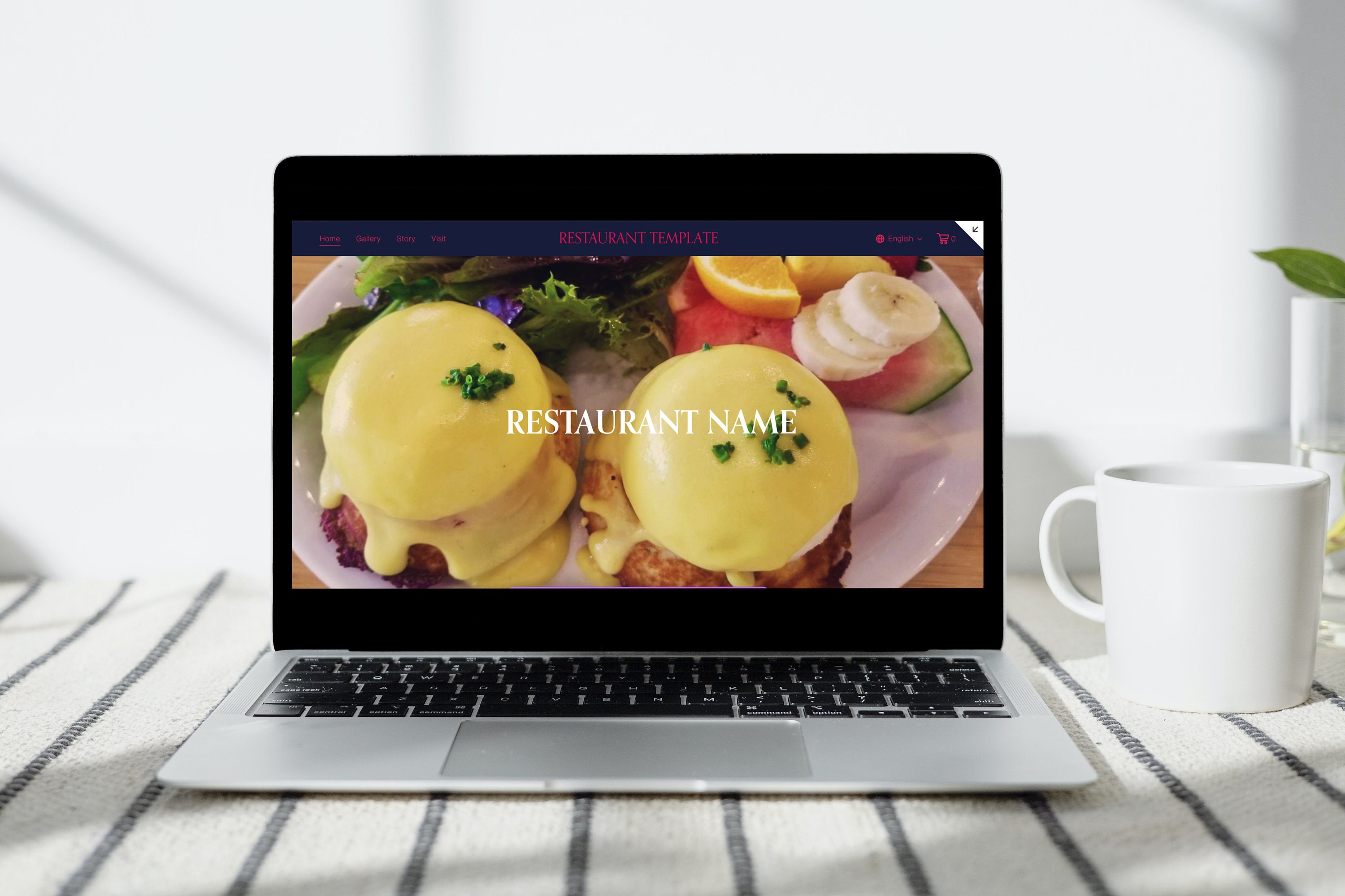 Squarespace Template, Squarespace Website template for Diners, Restaurants, Bars, Lounges, Taverns- Minimal Template-Mobile Responsive Ready