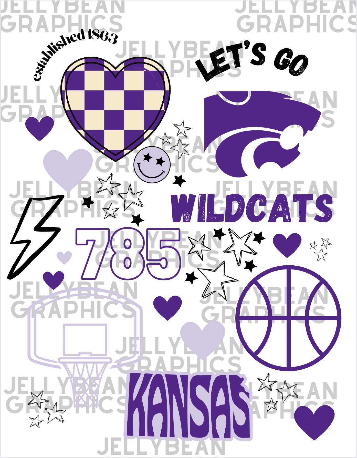 Kansas State Basketball PNG and SVG Digital Download Etsy