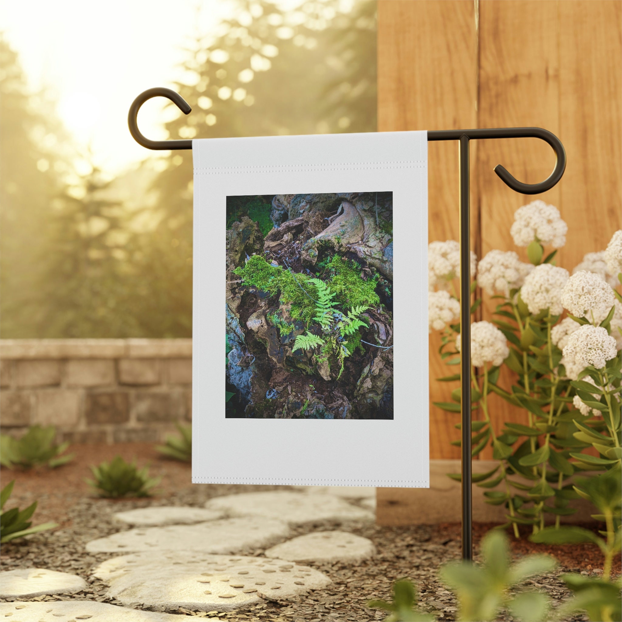 Wood ferns and fallen tree Garden & House Banner