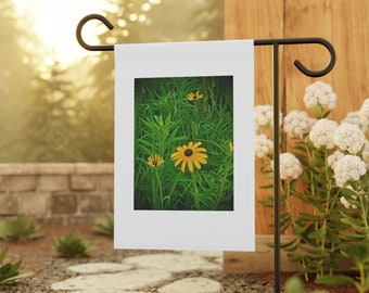 Golden yellow black eyed Susan wildflower Garden & House Banner