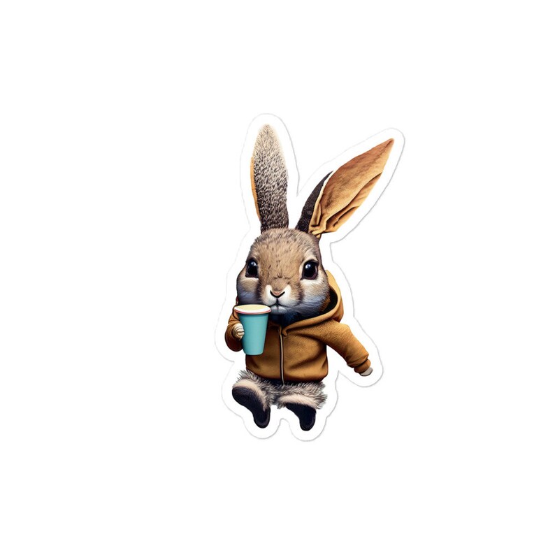 Vinyl Sticker - Café Critters : Jacked on Java (V02) - Jackrabbit ...