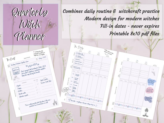 Witch Planner Printable Planner 2023 Witch's Planner - Etsy