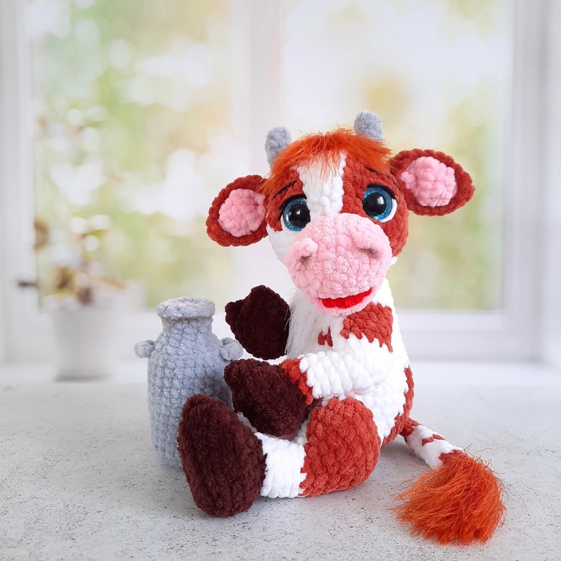 Crochet pattern Cow amigurumi PDF file in ENG image 2