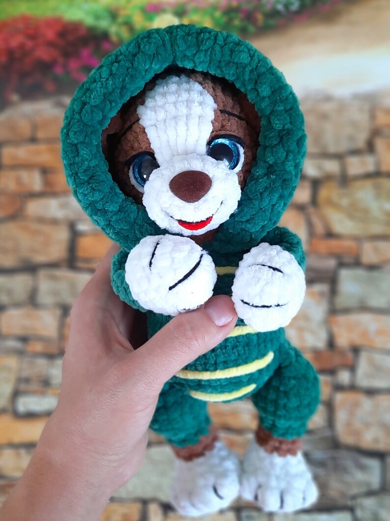 Crochet Pattern Dog in a Dinosaur Costume Amigurumi PDF Tutorial