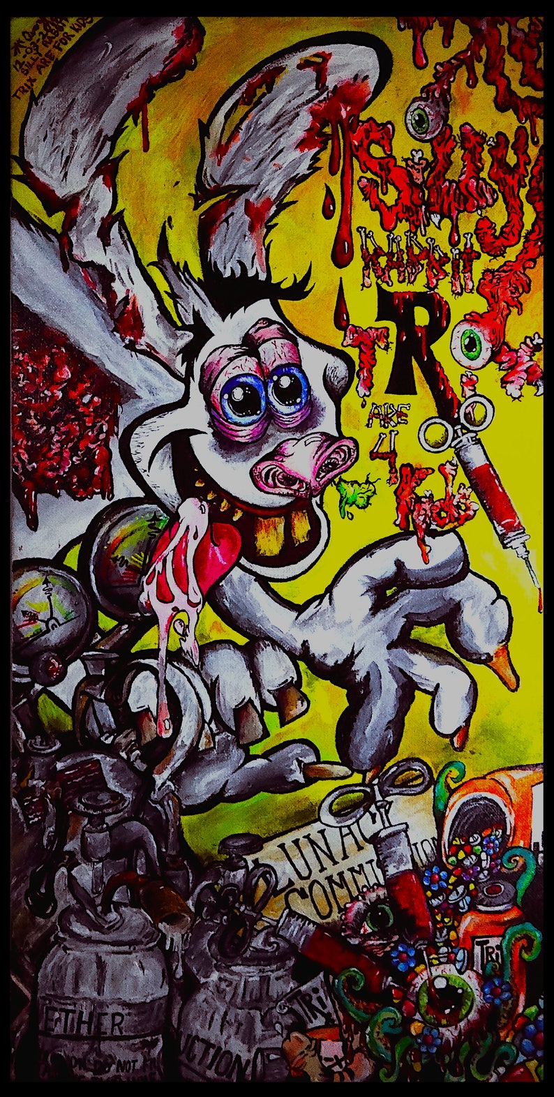 Trix Rabbit Art Print 10x20 - Etsy