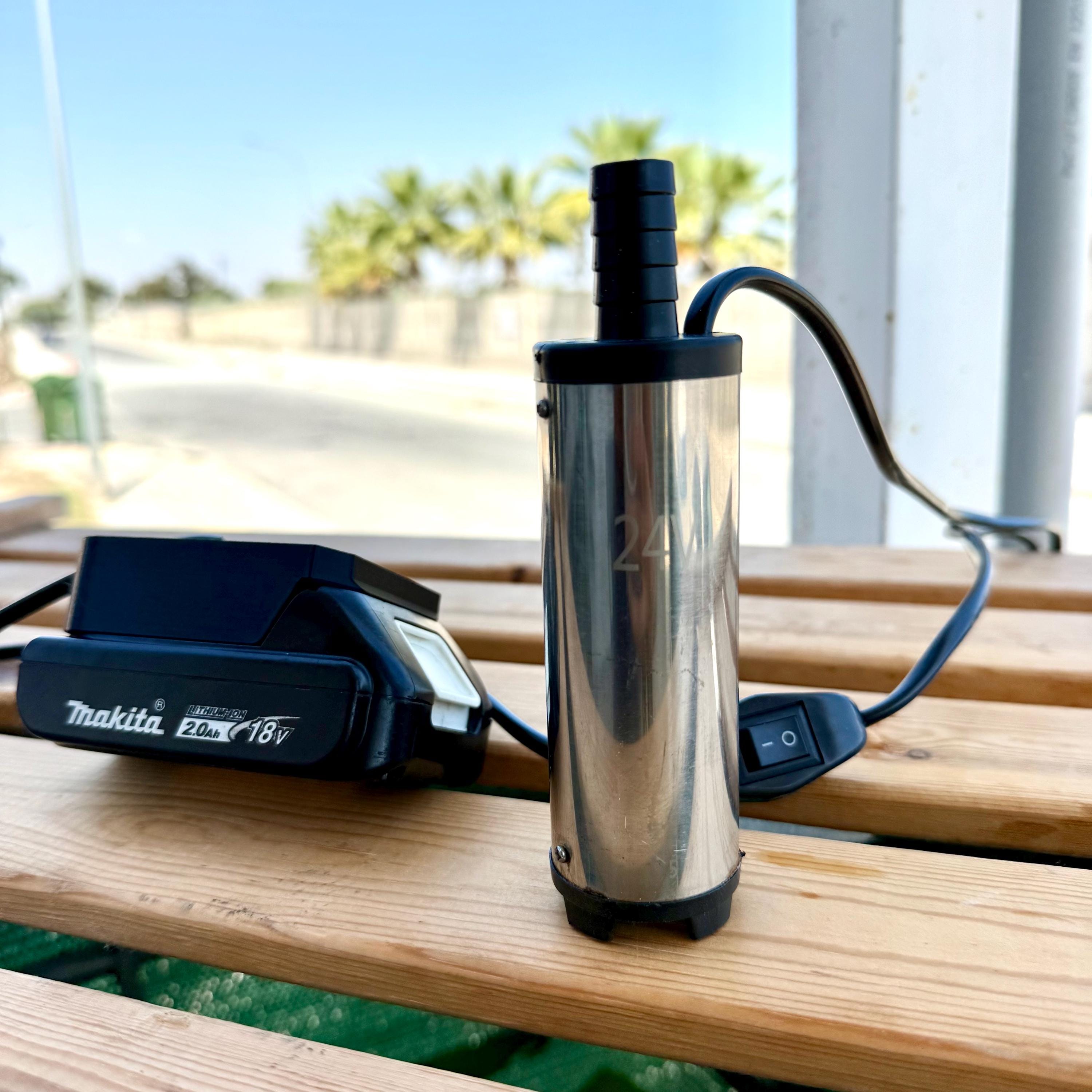 Pompe de transfert de carburant 40 l/min - Pompe de transfert électrique automatique - Étanche - Extracteur pour huile diesel industrielle, outils de jardin et à main