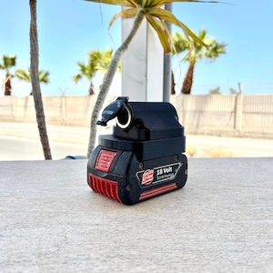 Bosch Portable Lighter Socket Power Station For Battery 18v/20v + 10A Fuse 12V Output