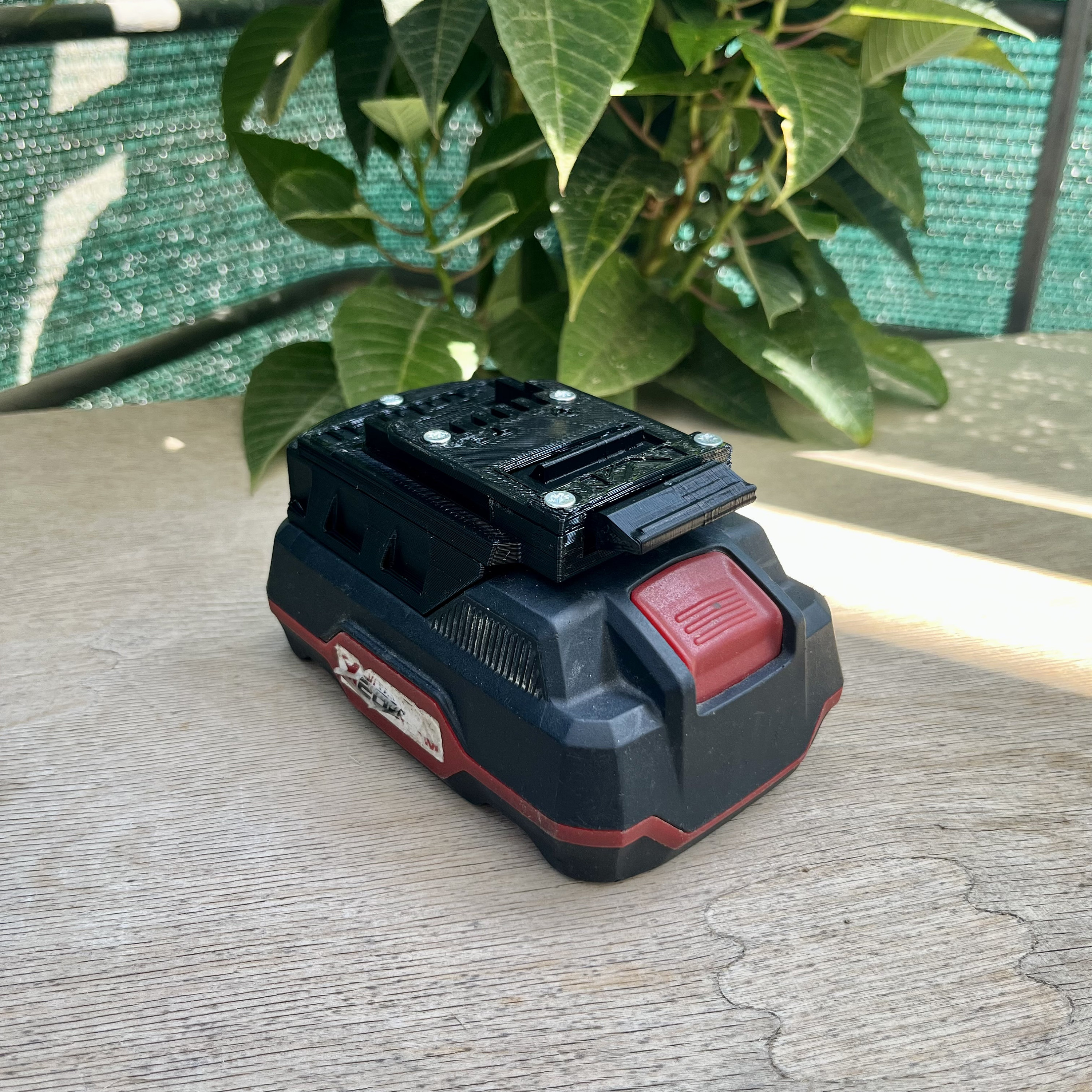 Adaptateur Batterie Parkside X20V Vers Einhell 18V - Plastique Noir, 90 X 60 Mm, Conversion D'outils Sans Charge