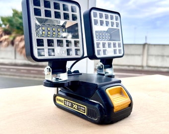 DeWalt Dual LED Work Light for 18/20v Battery - Portable Job Site Lighting