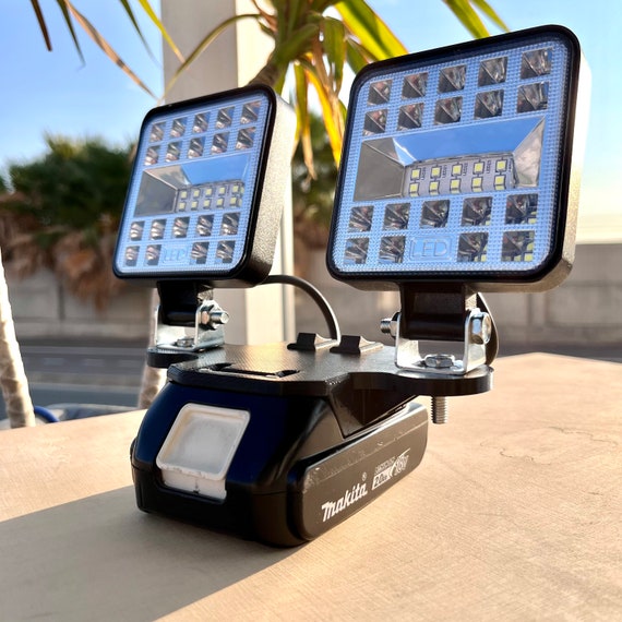 Makita 18v Battery Work Light: Dual LED Portable Job Site Lighting