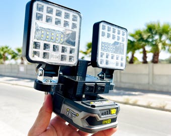 Ryobi ONE+ 18v Dual LED Work Light: Portable Job Site Lighting