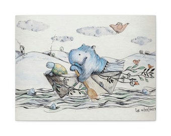 Paddling Canvas Gallery Wraps