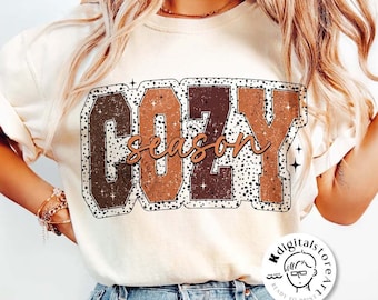 Retro Autumn Cozy Season Png, Retro Fall Pumpkin Png, Fall Bow PNG, Fall Shirt Png, Autumn Girly Png, Girl Autumn Sublimation Design