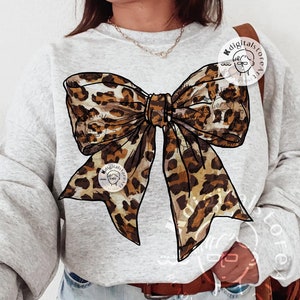 Leopard Kokette Bogen Png, Leopard Bogen Png, Geschenk für sie, Herbst Bogen Png Design, Herbst Herbst Kokette Bogen Png, Girly Bogen Design, Bogen Sublimation