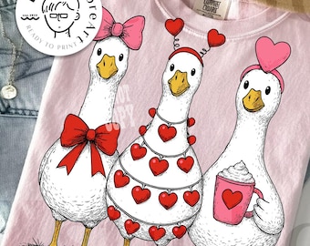 Funny Valentine Goose Png, Pink Coquette Valentine Png, Valentine Goose Png, Silly Goose Valentines Png, Funny Valentine Shirt Design, XOXO