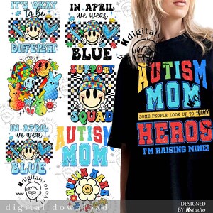 PICKID Autism Mom Shirt - 'In My Autism Mom Era' Graphic Tee For Women Awareness Month